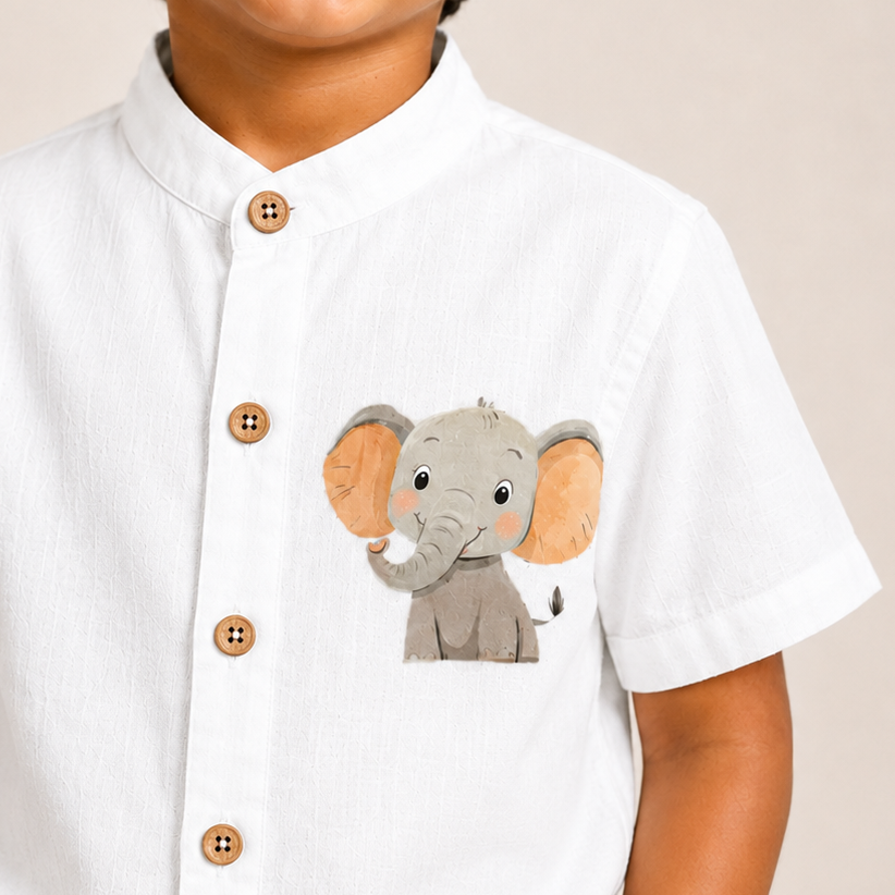 Elephant Print - Kids Shirt