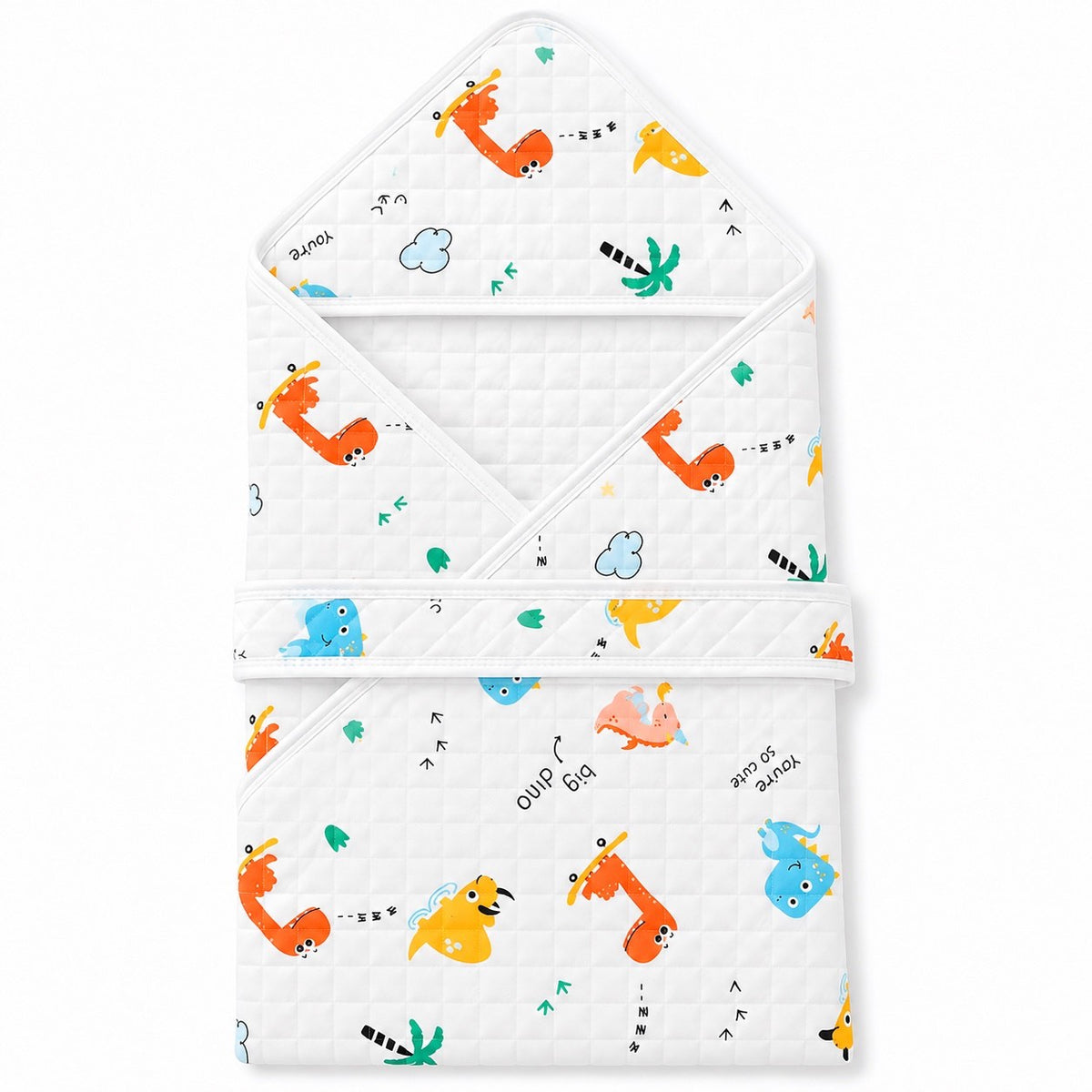 Hooded Towel wrapper - Colour Dino