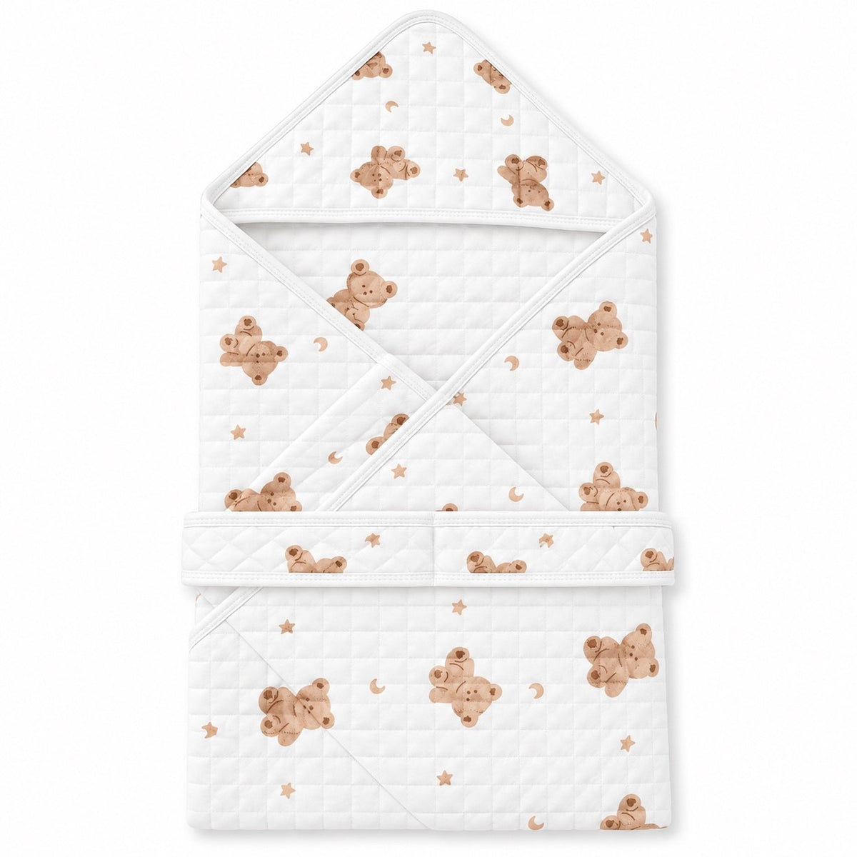 Hooded Towel wrapper - teddy