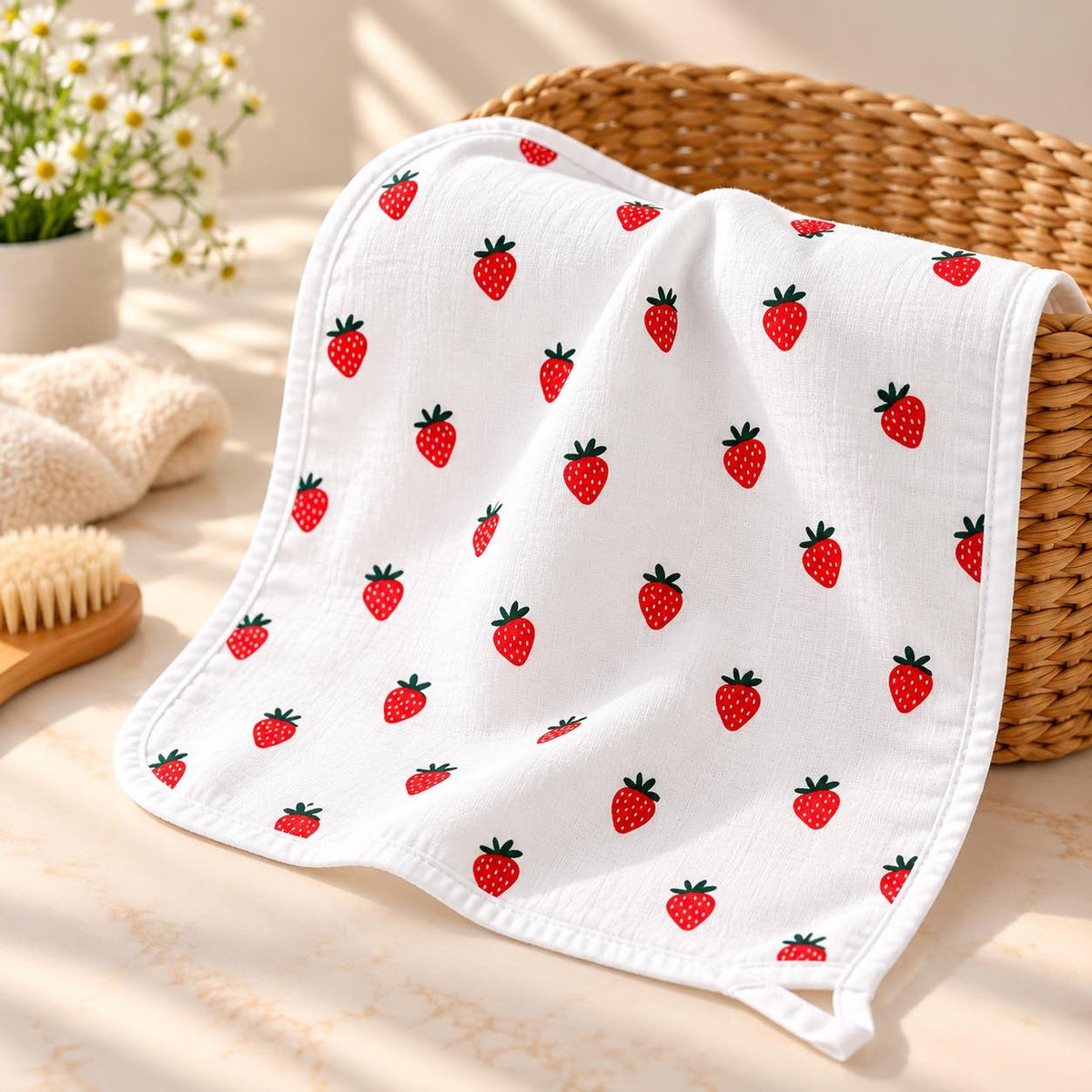 Wash Cloth-Strawberry