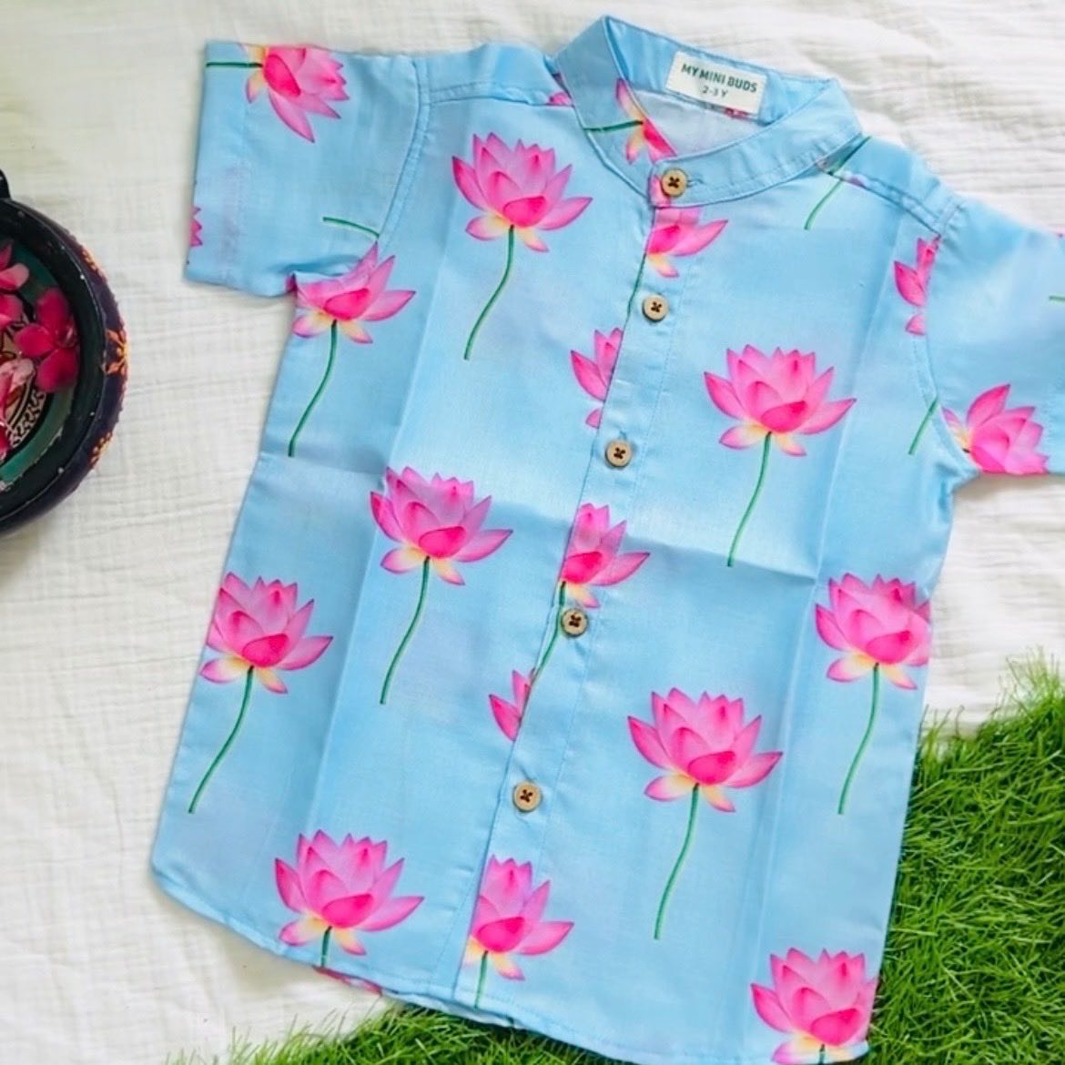 Lotus Bloom Ethnic Shirt