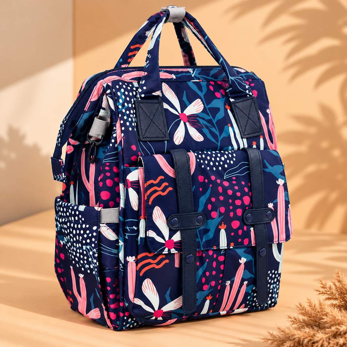 Cactus bloom Diaper bag
