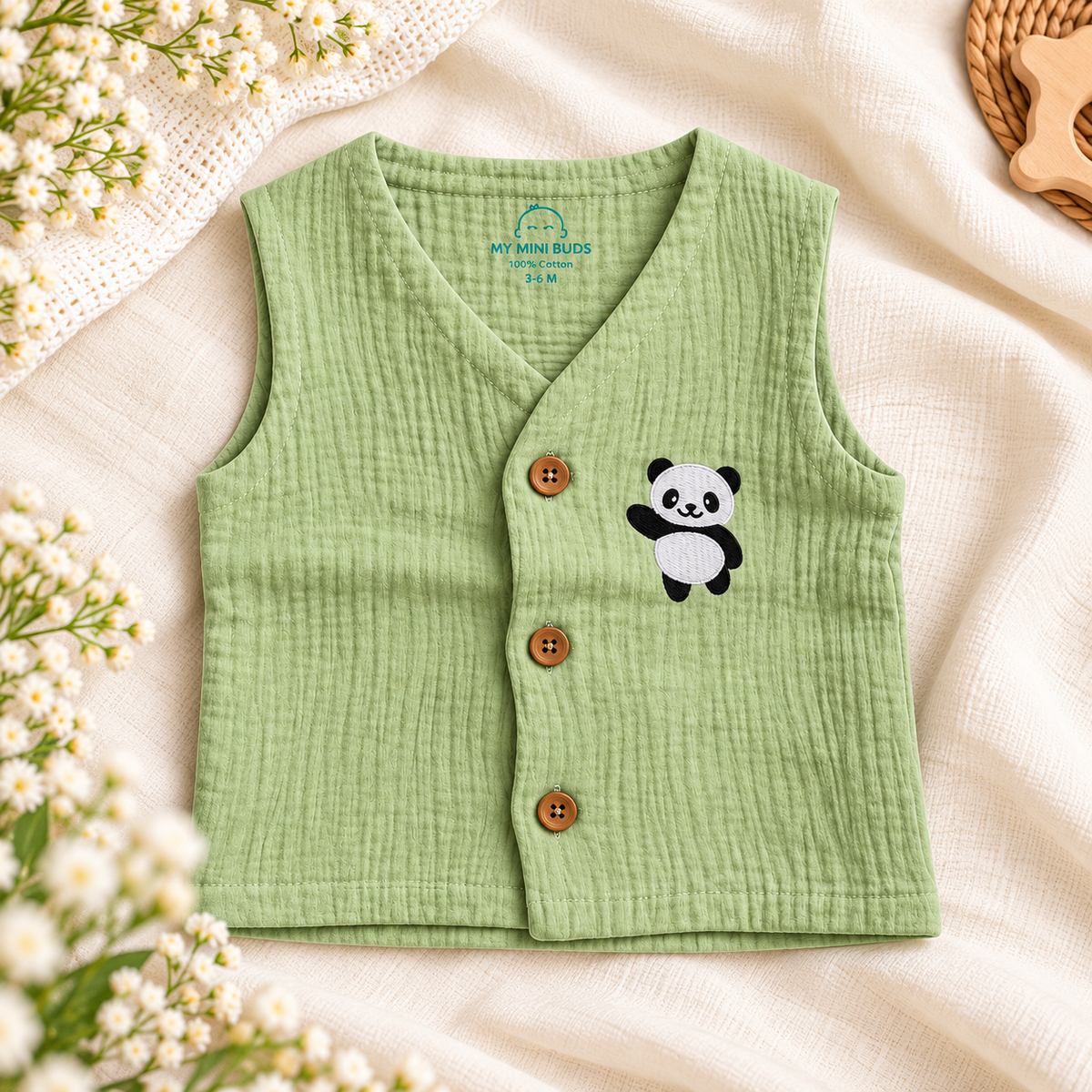 Mint green vest & short sets