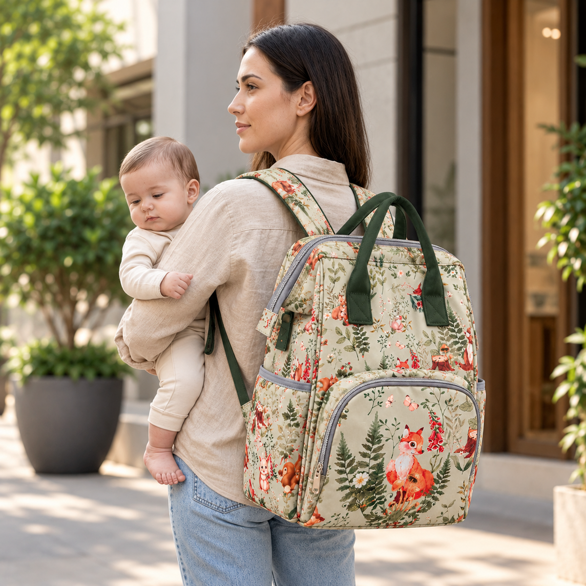 Baby fox Diaper Bag