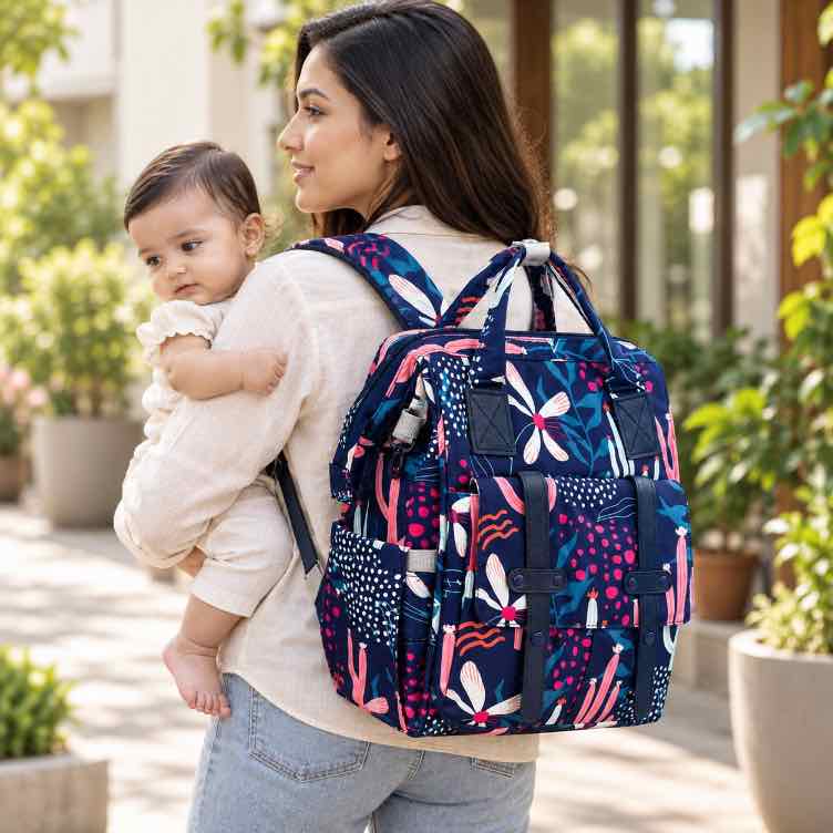Cactus bloom Diaper bag