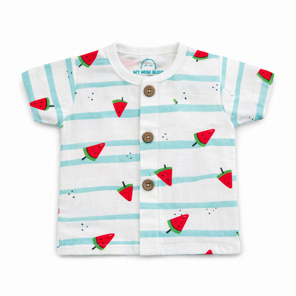 Muslin half sleeve jabla-watermelon