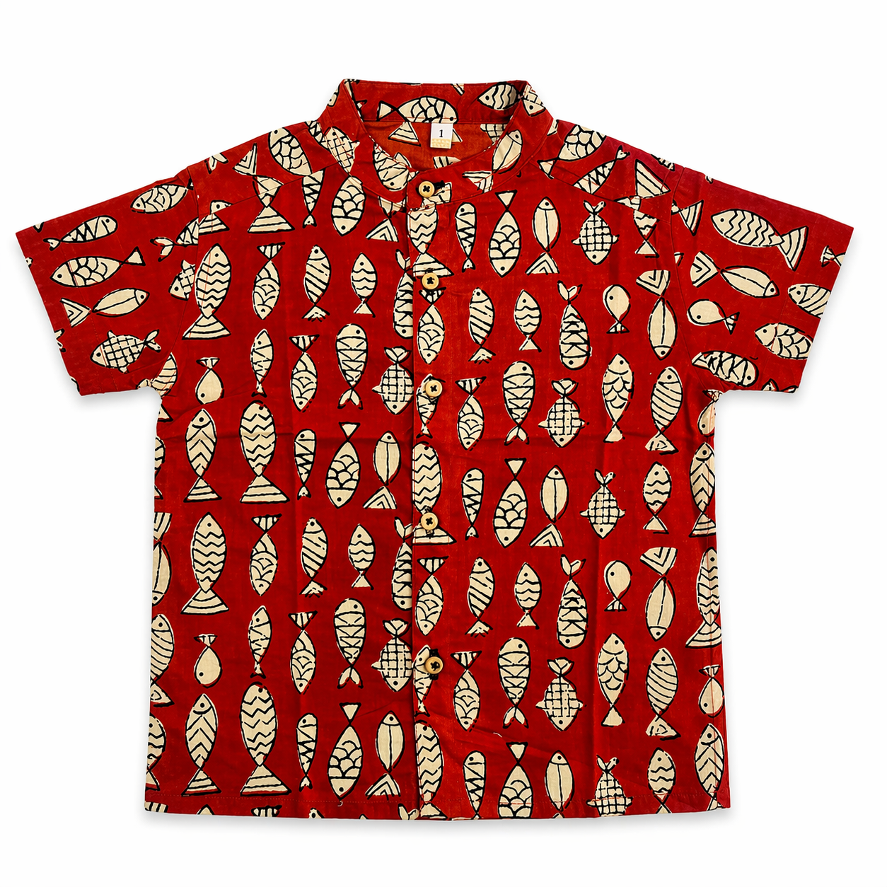Fish Print- Shirt