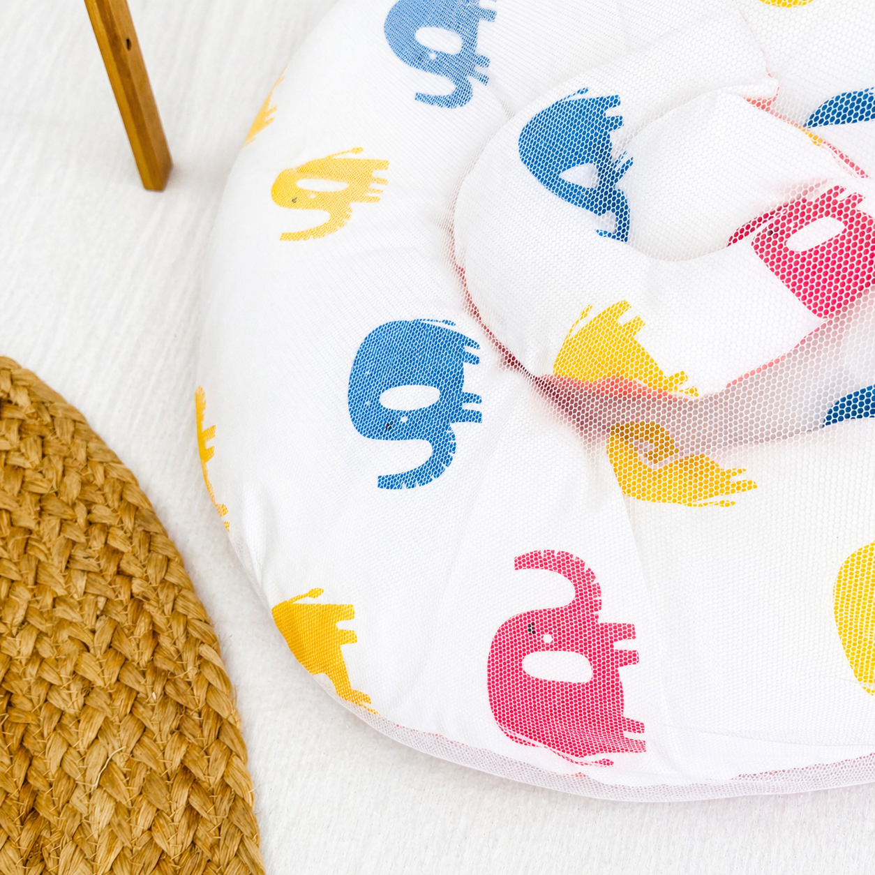 colour Elephant -New Born Bed wih Net