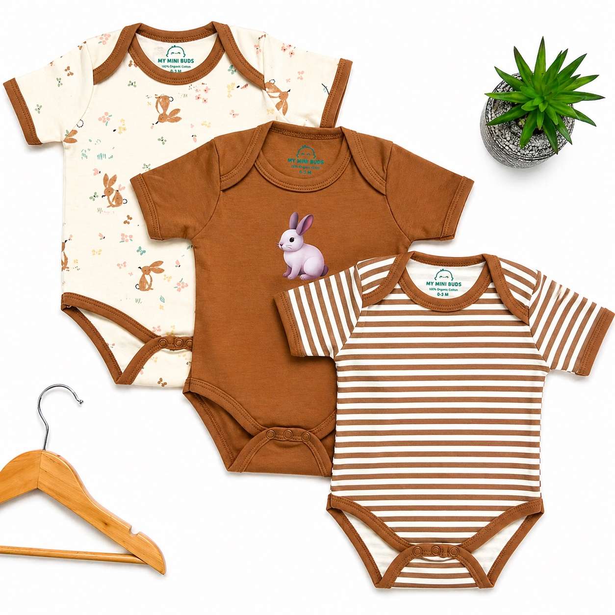 Brown Combo - Rompers