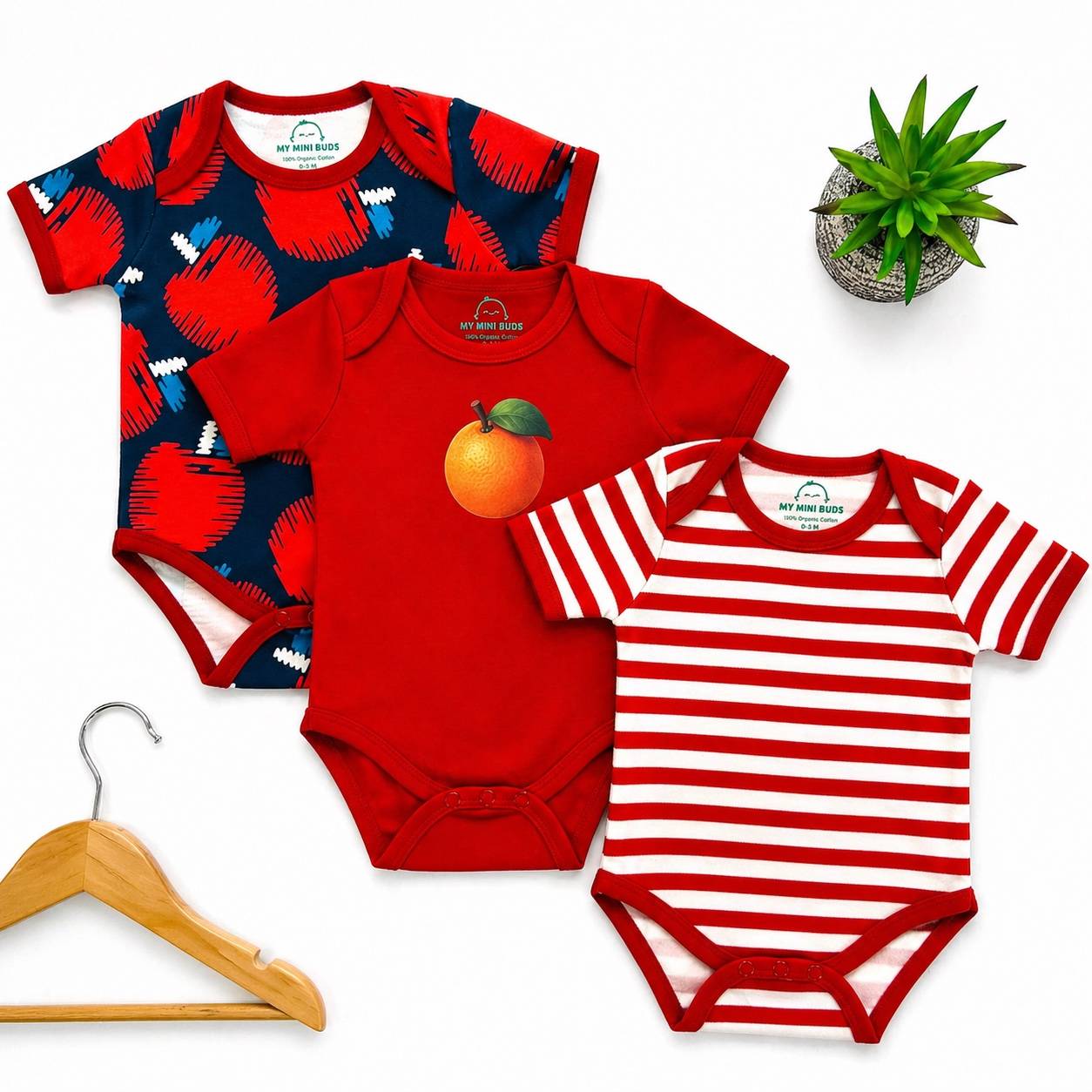 Red Combo - Rompers