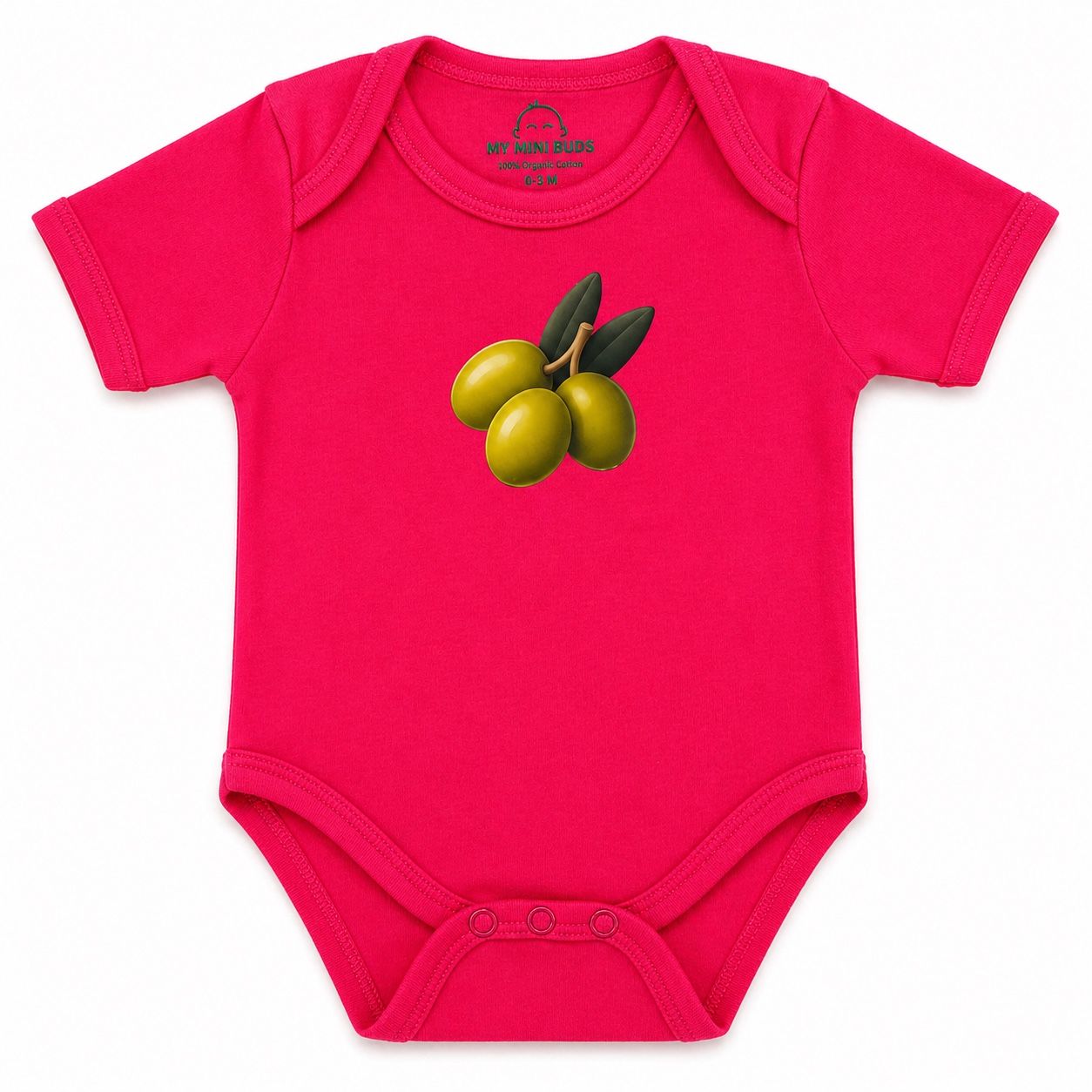 Olive Green fruit- Rompers