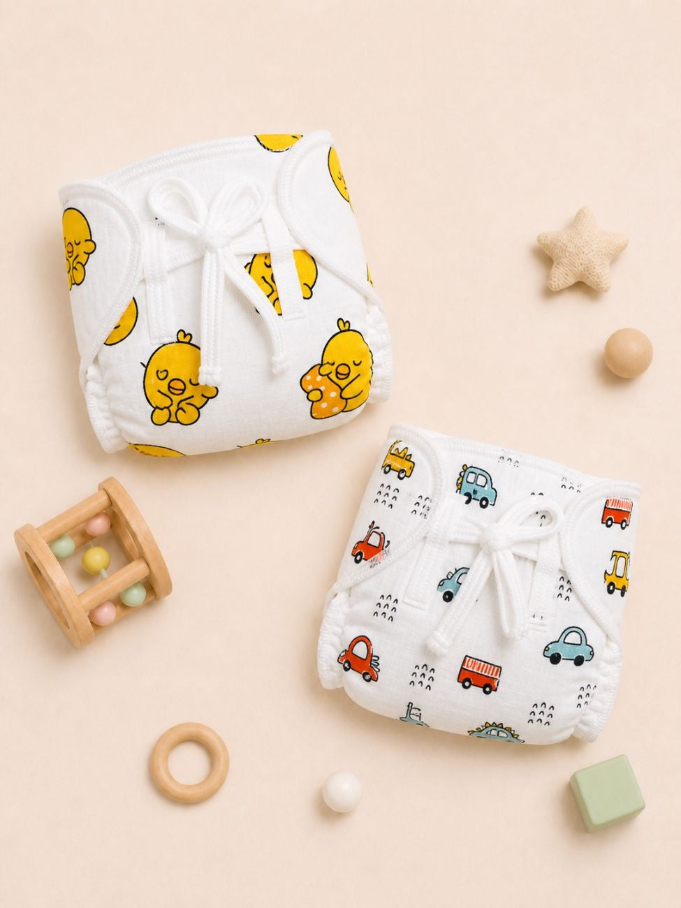 Combo Pack of (2) -Dry Feel Nappy’s Muslin