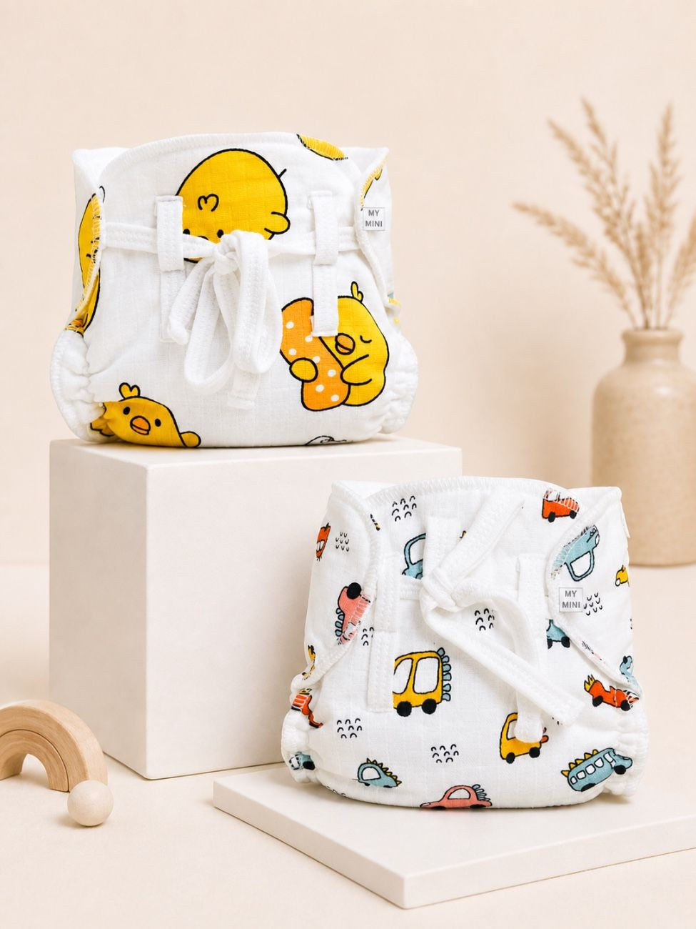 Combo Pack of (2) -Dry Feel Nappy’s Muslin