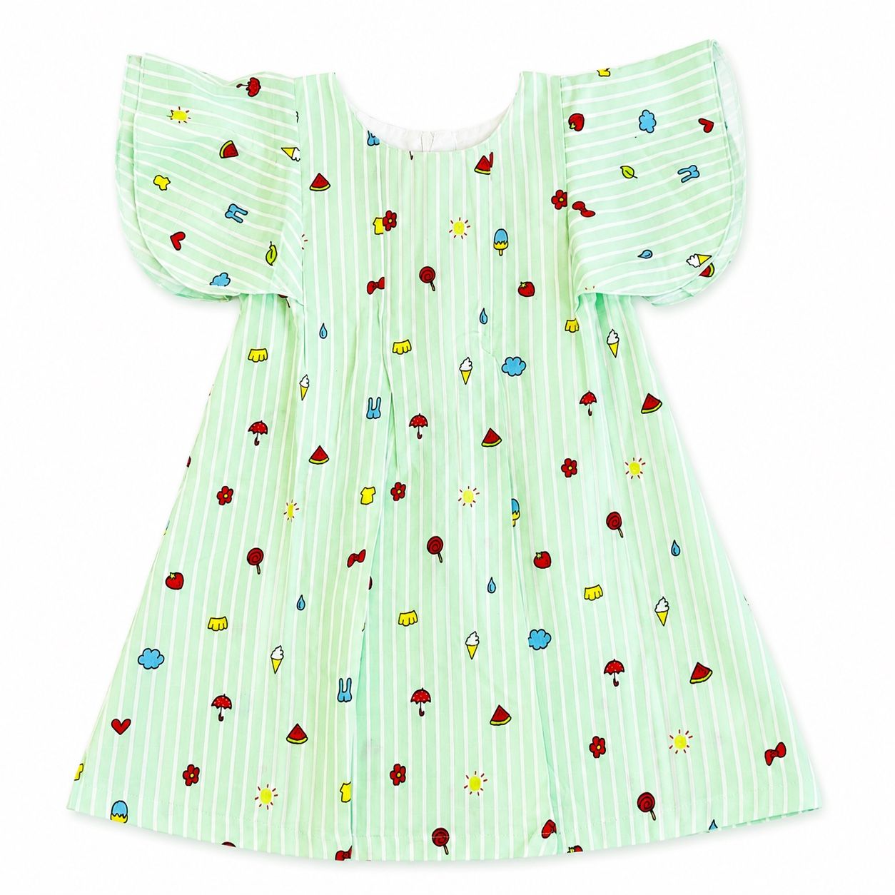 Ruffle Sleeve - Watermelon