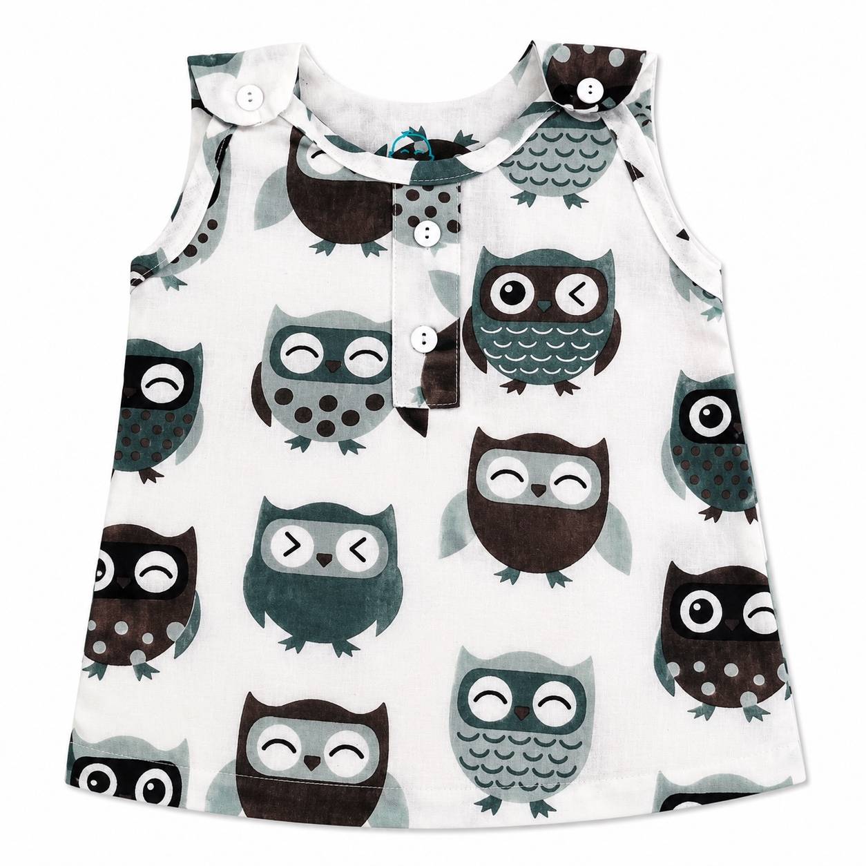 Big Black Owl - Jabla Shoulder Button