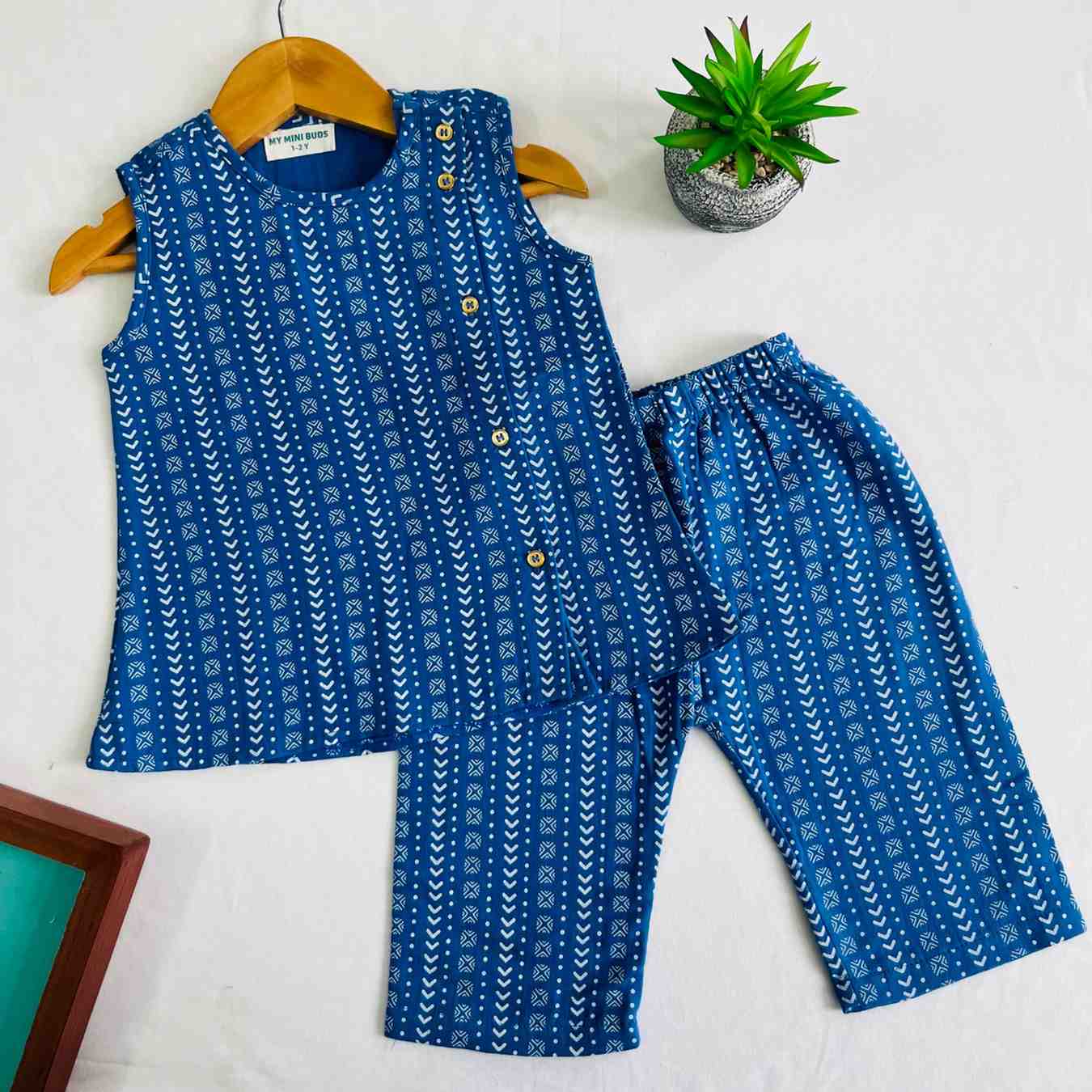 A Stripe -Co-Ord Set-Crinkle muslin