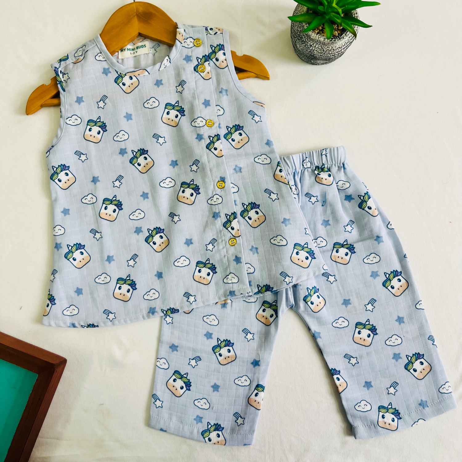 Unicorn -Co-Ord Set-muslin