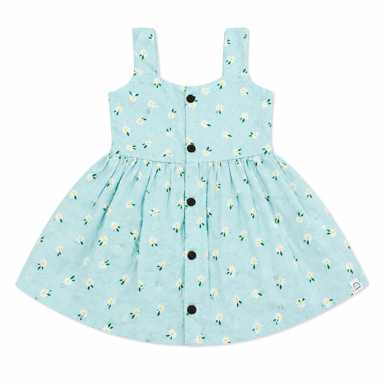 Sky Blue White Floral  - Nila Frock