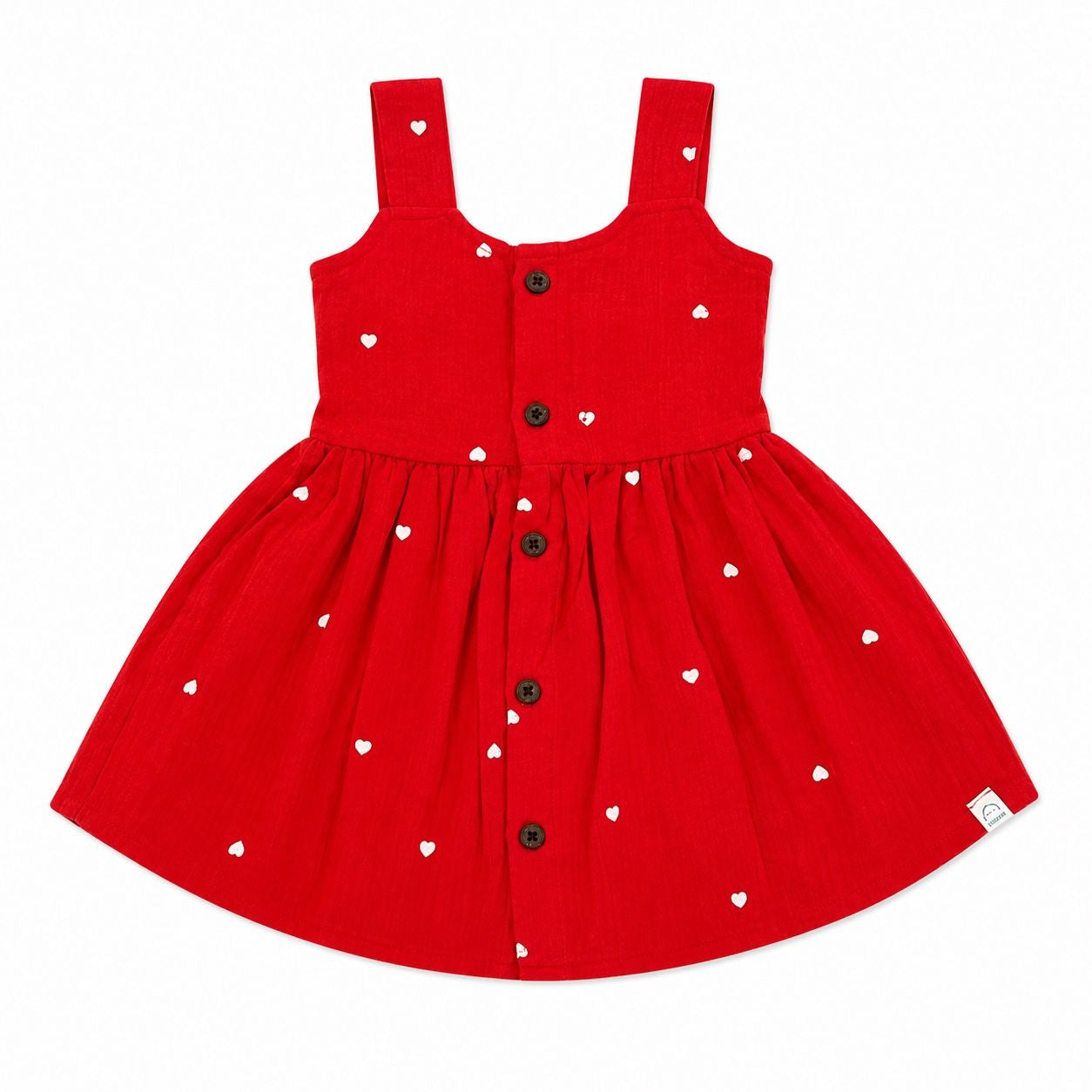 Red & White Heart- Nila Frock