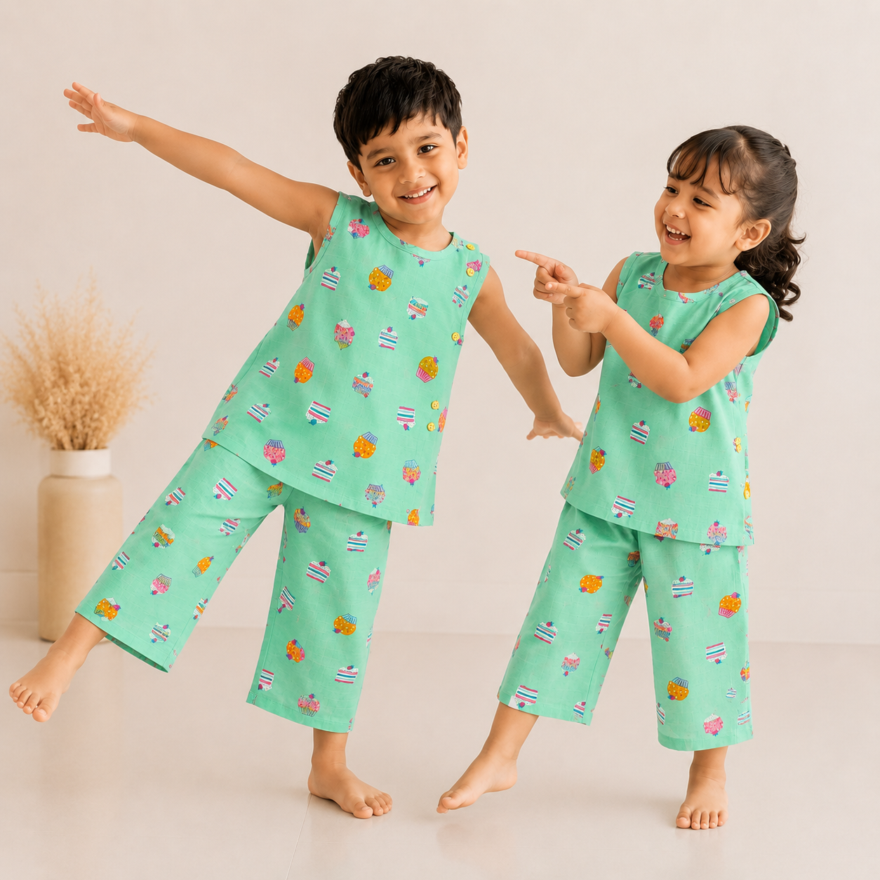 Cup Cake -Co-Ord Set-muslin