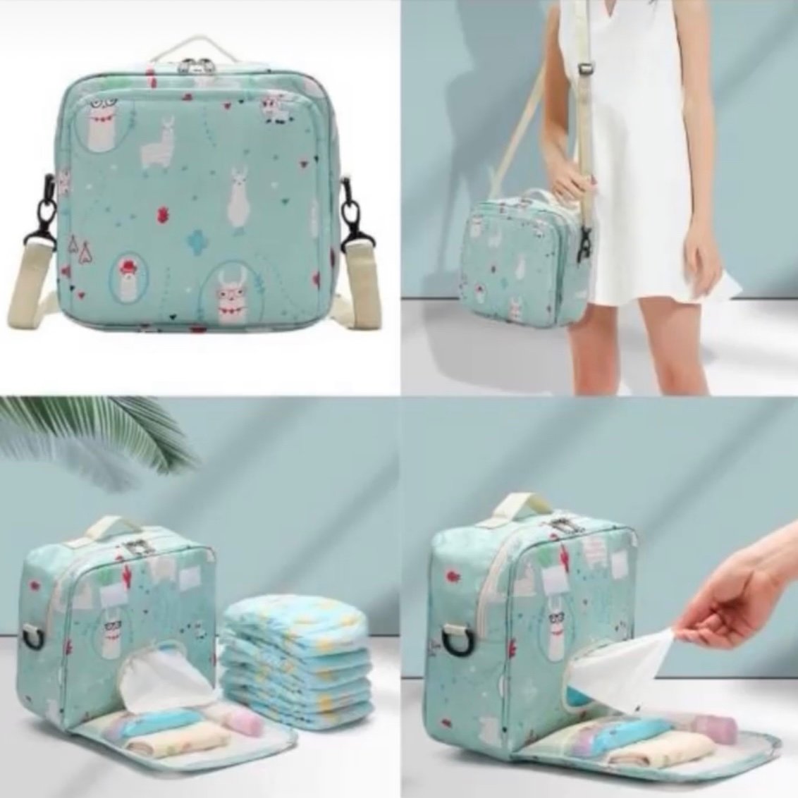 Black Unicorn -Mini Diaper Bag