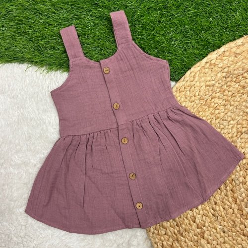 Grape -Crinkle Frock