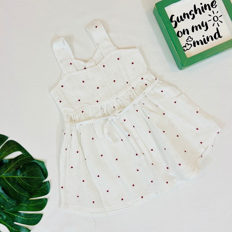 A Red heart-Nila Frock