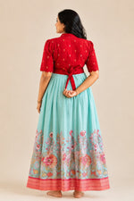 Ethnic maternity wear maxi dress for pregnancy