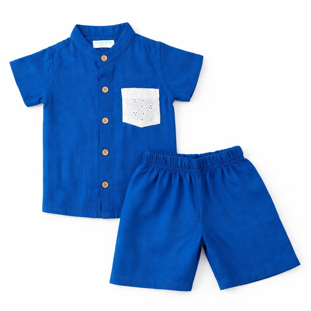 Blue - Kids Shirt & Trouser