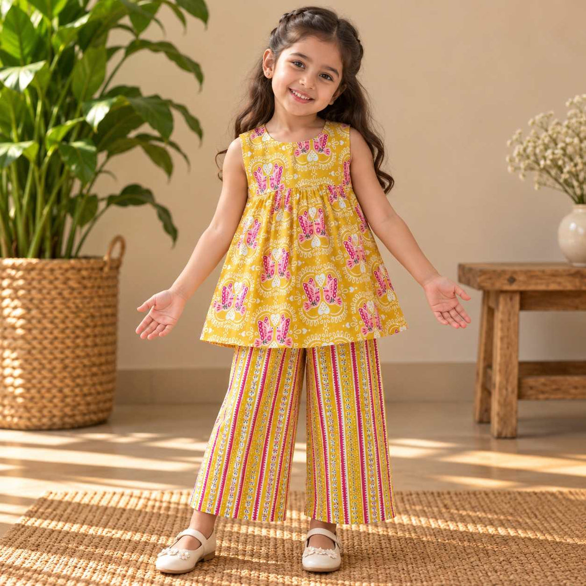 Sunshine Bloom Girls' Co-ord Set