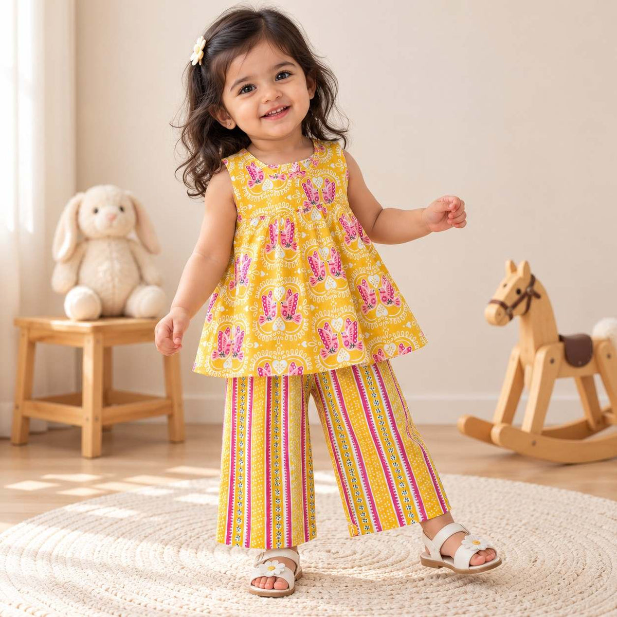 Sunshine Bloom Girls' Co-ord Set