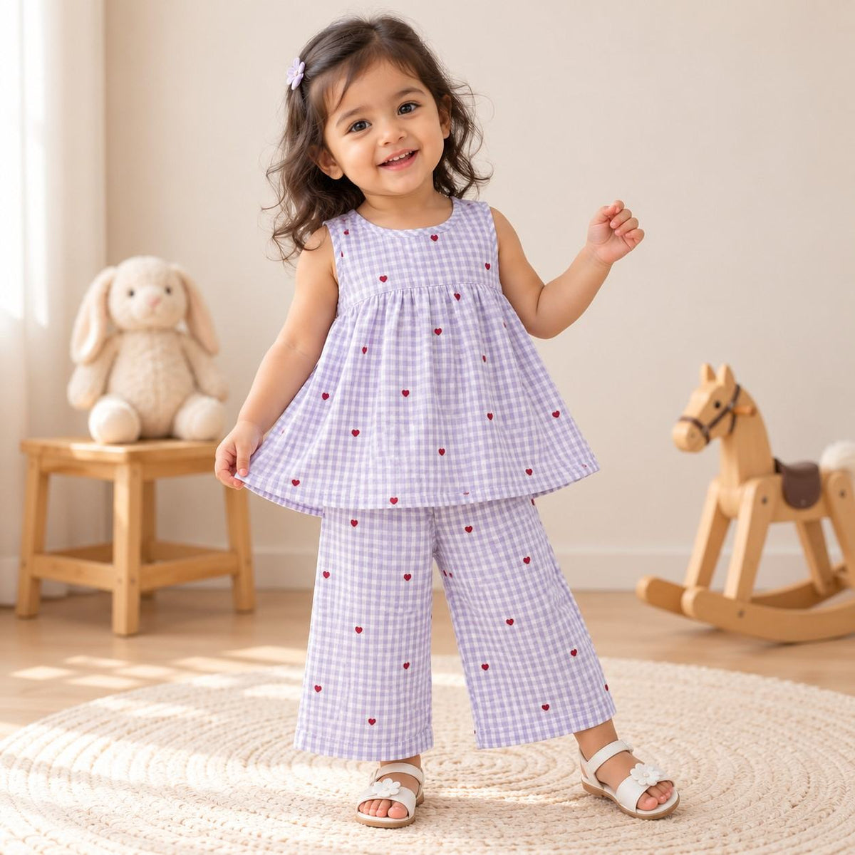 Lilac Heartspell Girls' Co-ord Set