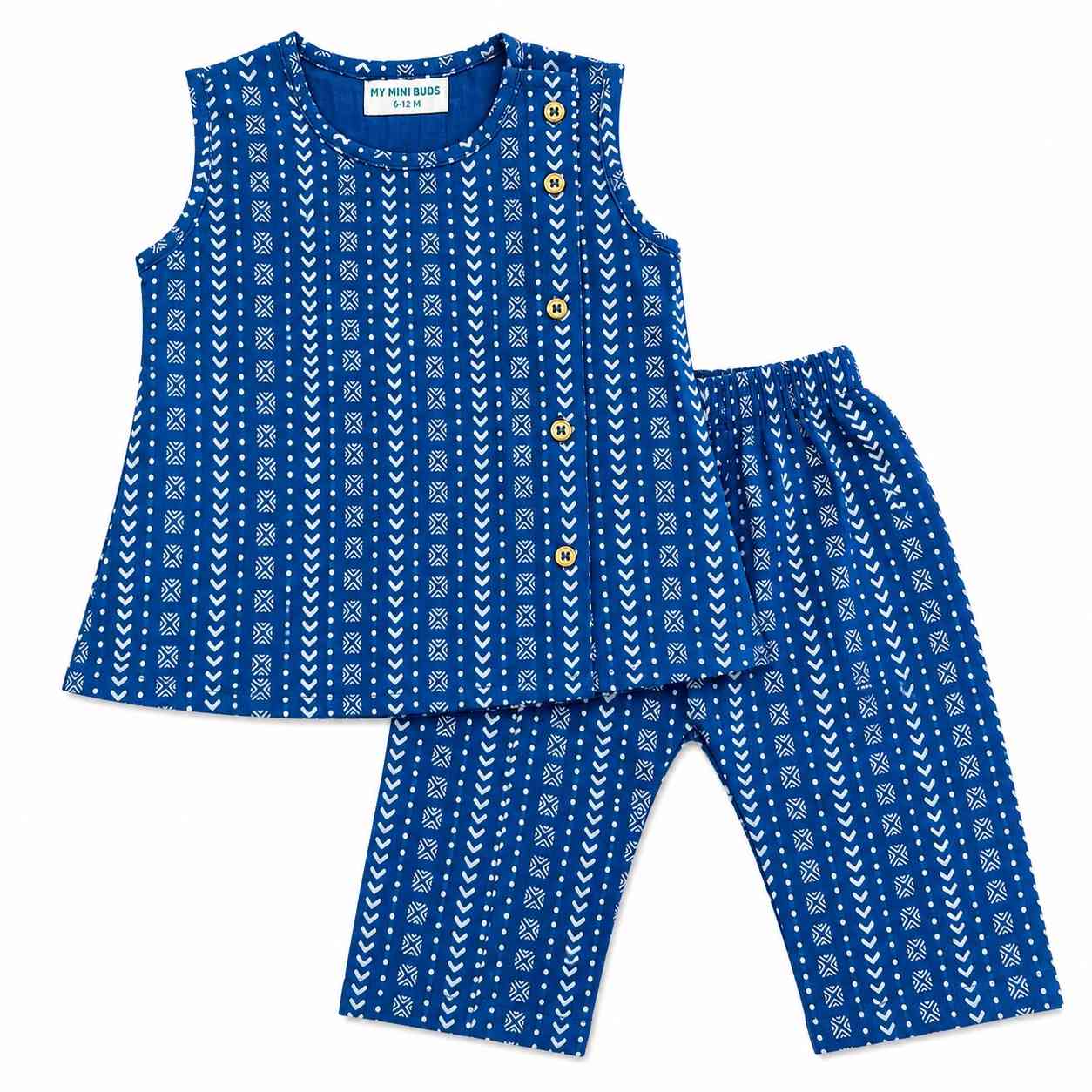 A Stripe -Co-Ord Set-Crinkle muslin