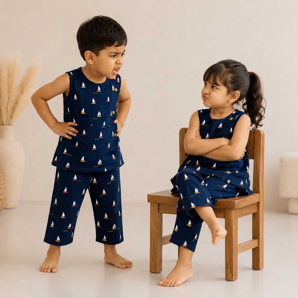 A Boat -Co-Ord Set-cotton