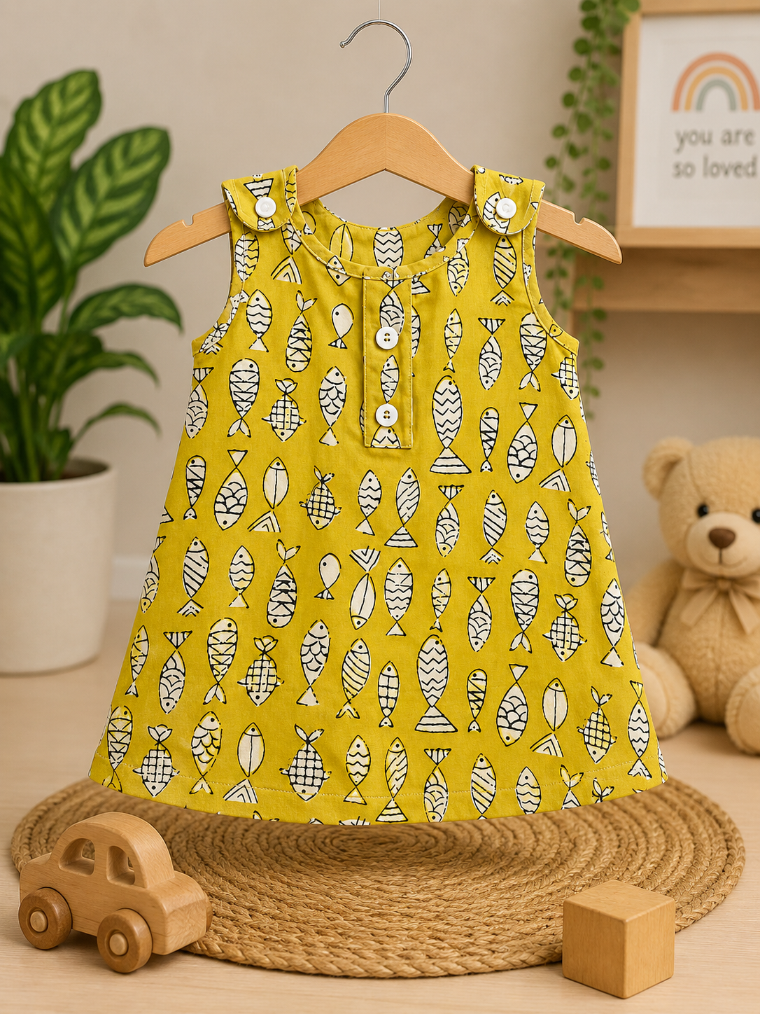 Green Fish - Jabla Shoulder Button