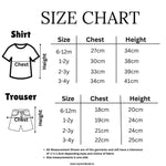 Size chart shirt and trouser