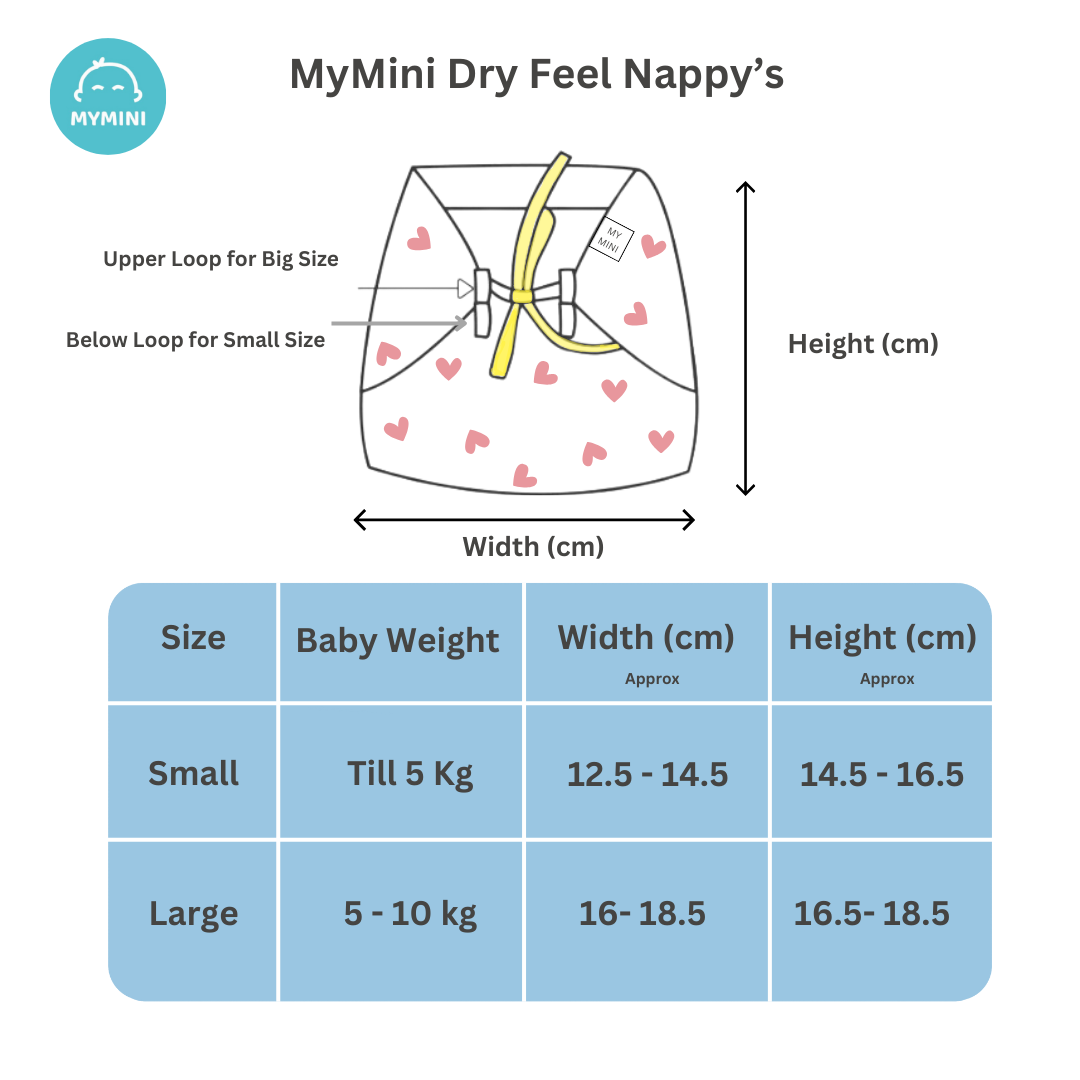 Dry Feel Nappy’s-carrot -Muslin
