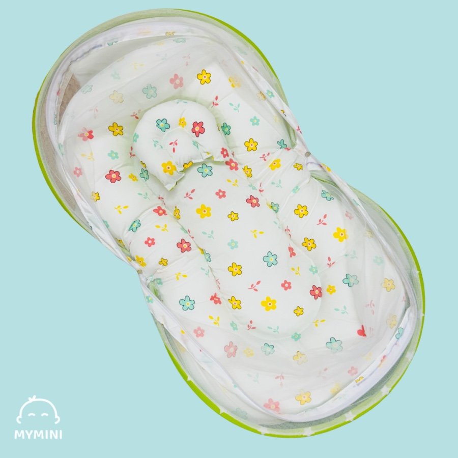 Flower-New Born Bed with Net