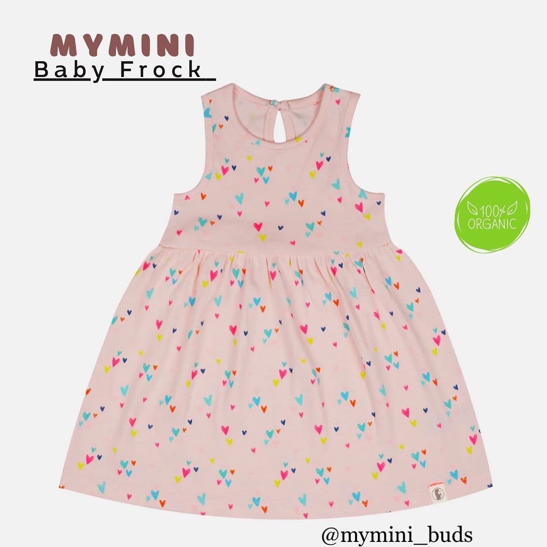 Pink Heart-Sleeveless Frock