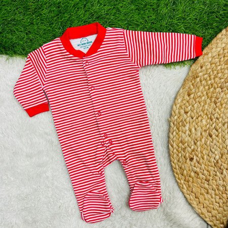 Red Stripe-Sleep Suit