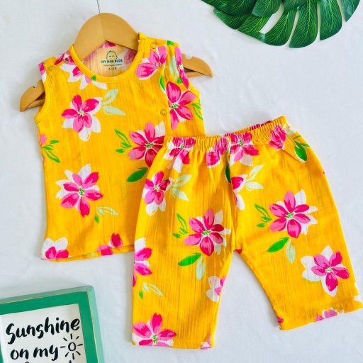 A yellow Floral - co-ord set