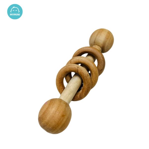 Dumb bell Rattle-Neem Wooden Teether