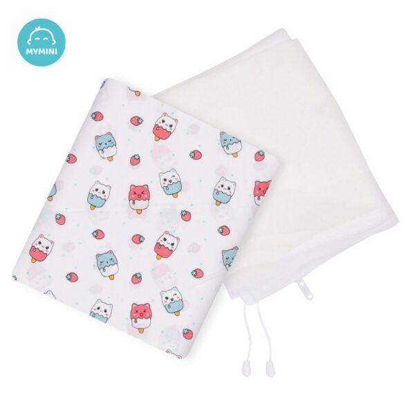Strawberry Ice Gream-Cradle with Mosquito Net