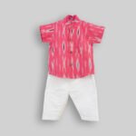 Pink Ikat-kids Ethnic Set