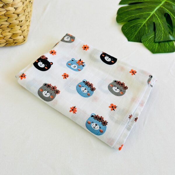 Teddy Head-Muslin Towel