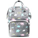 Grey Elephant -Diaper Bag