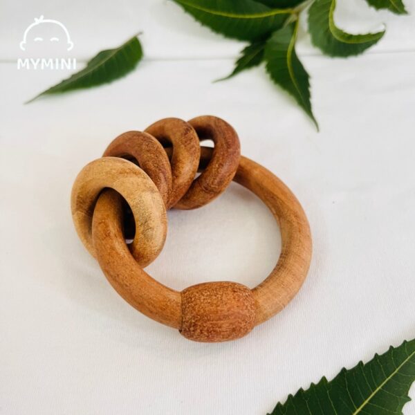 A Ring Rattle-Neem Wooden Theether
