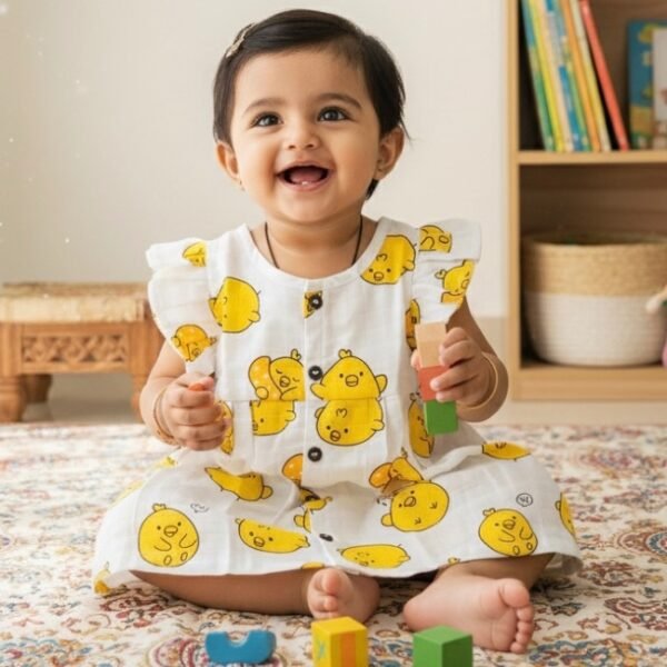 A Duck -Flower Frill Frock