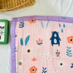 Bear Forest- 6 Layer Muslin Blanket - 110*110 cm - Image 3
