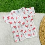 Half Sleeve Jhabla - Flamingo